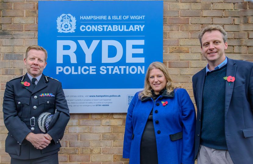 Donna Jones returns Ryde Police Station to community Policing.